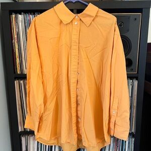 H&M Orange Oversized Shirt